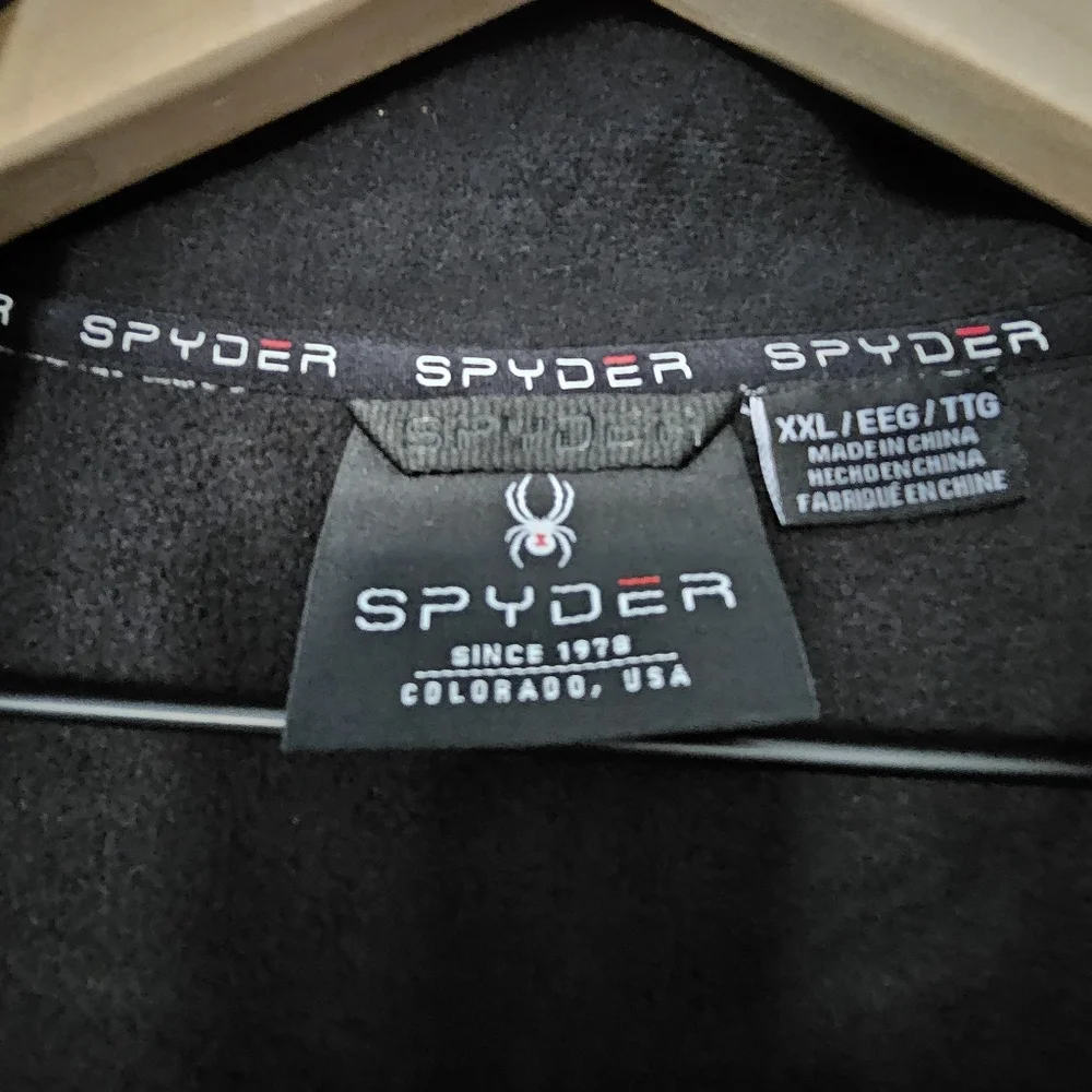 Spyder Men’s Full Zip Performance Jacket Gray Black NWT - XXL & L - Picture 10 of 16